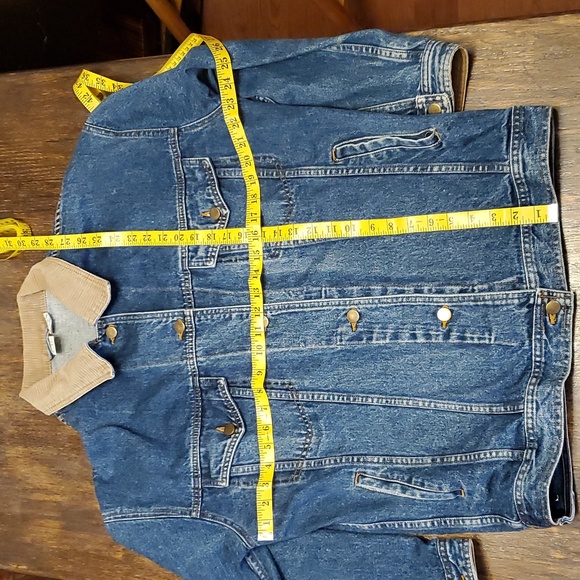 Clifford & Wills Blue Denim Jean Jacket w/ Corduroy Collar - Size Small - Picture 4 of 7